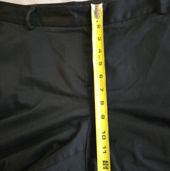 Lands' End High Rise Black Women's Cotton Blend Bootcut Trousers - Picture 7 of 9